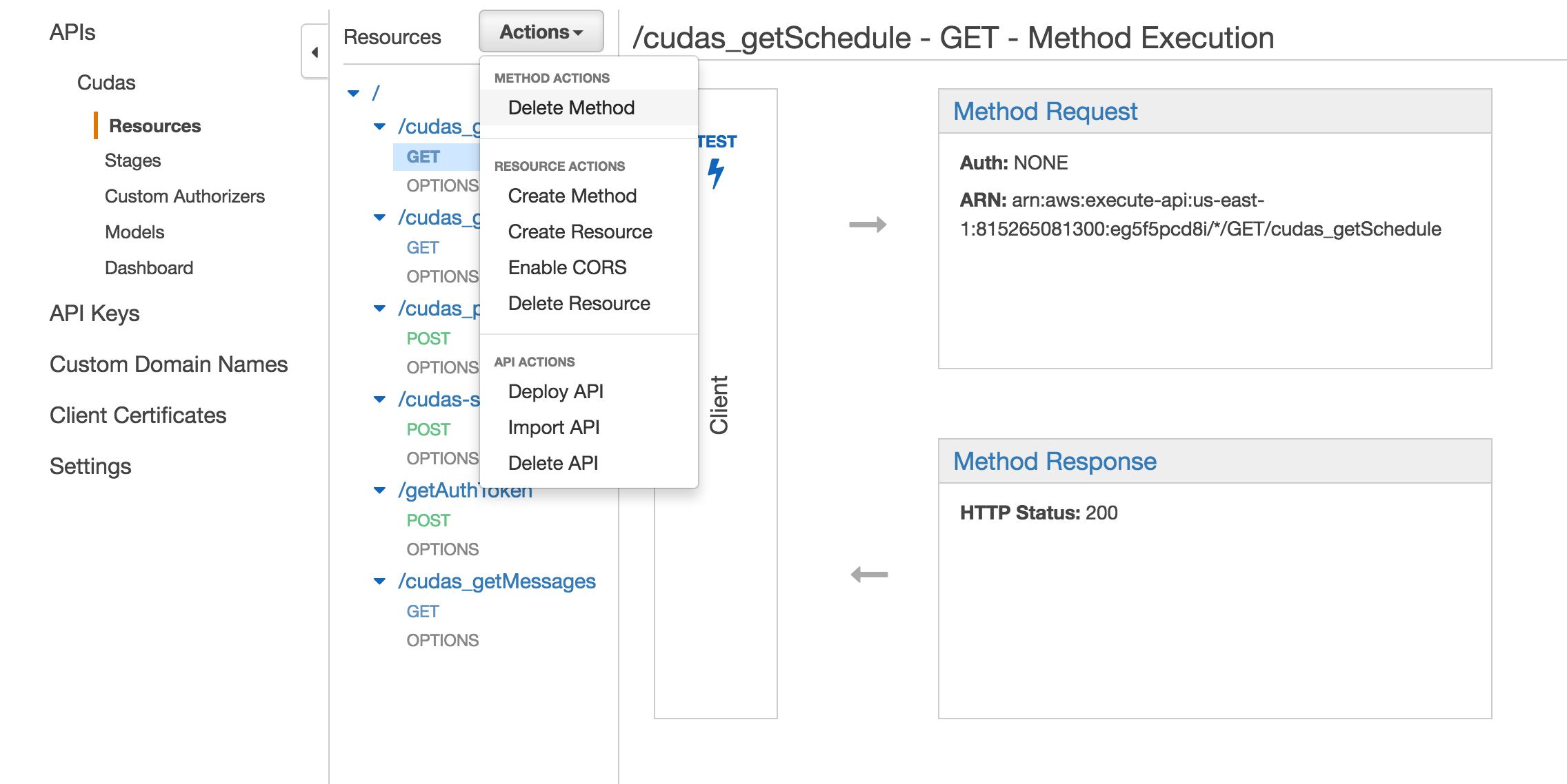 apigateway enable cors