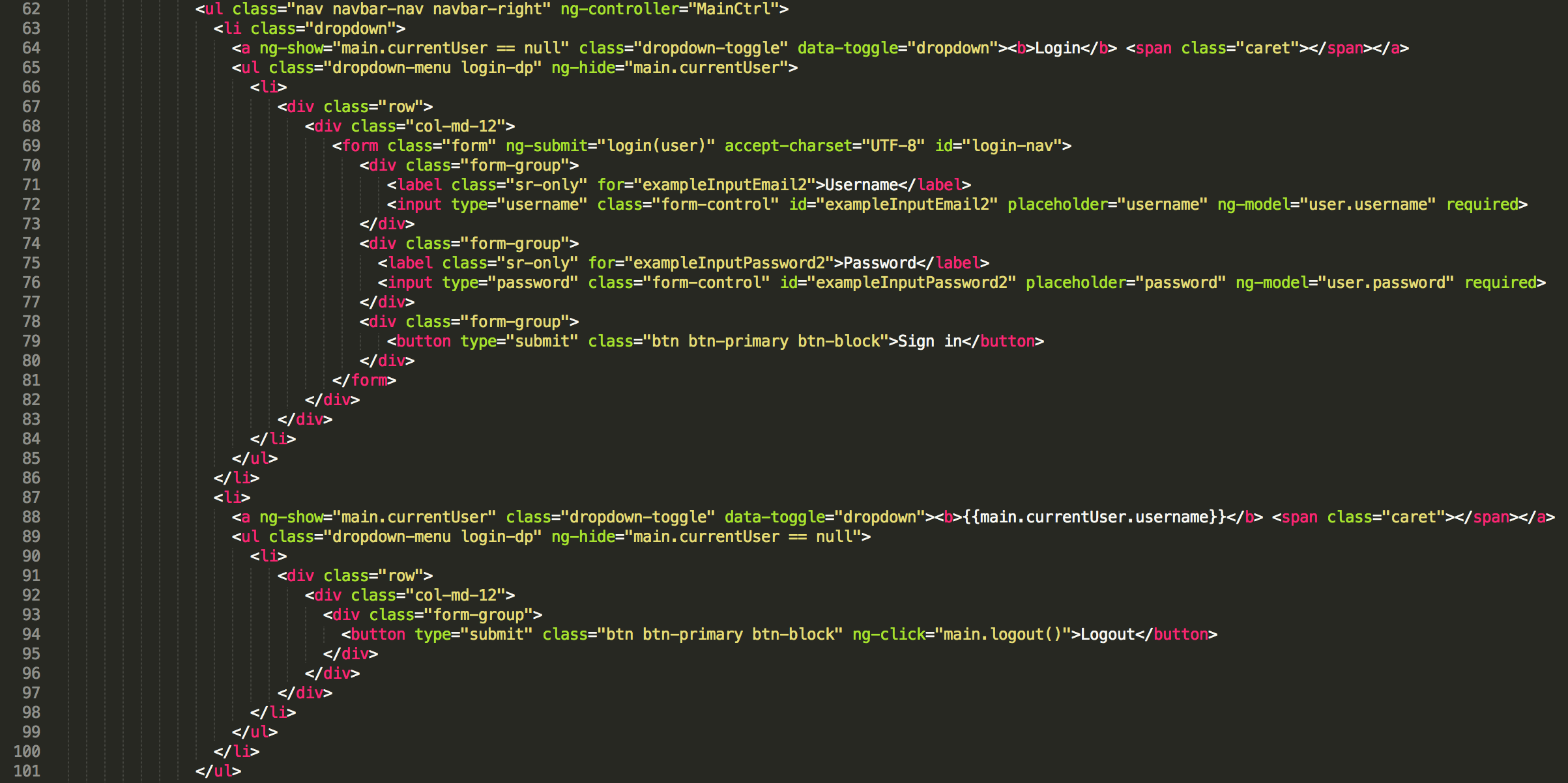 login html