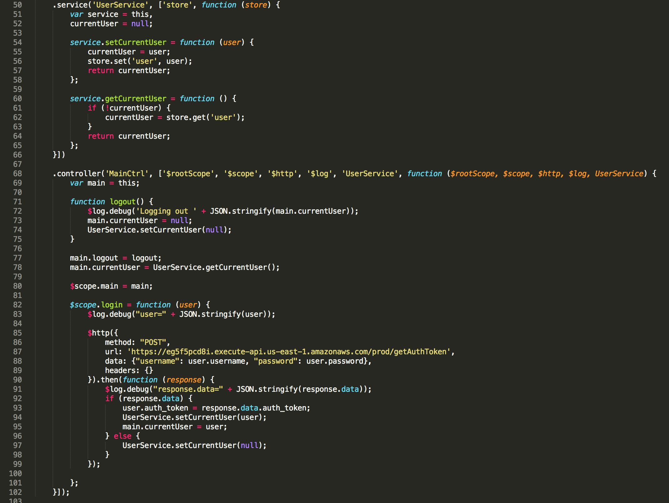login js