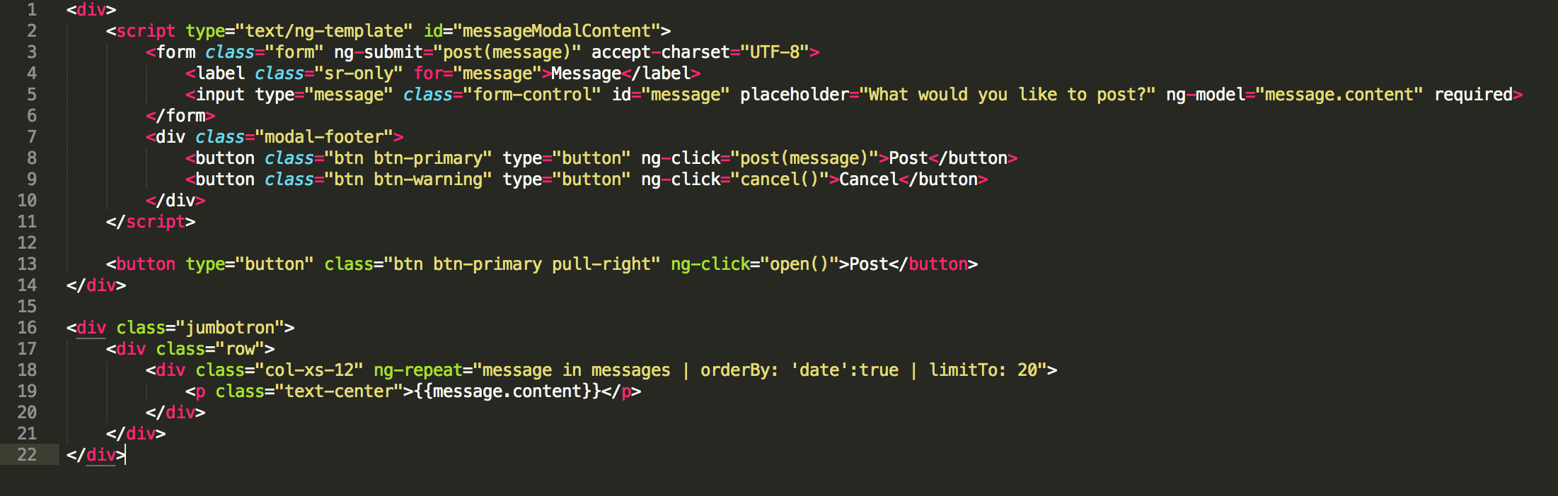 message html